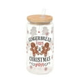thumbnail image 1 of nTRIUQJ Christmas Glass Cups 16oz Iced Coffee Cups with Lids and Straws Drinking Glasses Cups Decor Glass Water Bottles Gift for Women Kids Men Cute Drinking Can Jar, Tumbler Gifts White1, 1 of 8