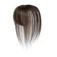 thumbnail image 1 of nTRIUQJ Clip In Human Hair Fringe Extension Natural Real Hairpiece With Secure Snap Clips For Instant Volume And Style Light Blue, 1 of 4