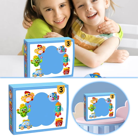 nTRIUQJ DIY Craft Kit Handmade Doll Figurines Toy Set Educational Art Project For Children And Adults Blue