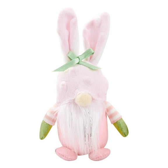 nTRIUQJ Easter Bunny Toy 40cm Soft Stuffed Animal Doll for Kids Holiday Decoration D