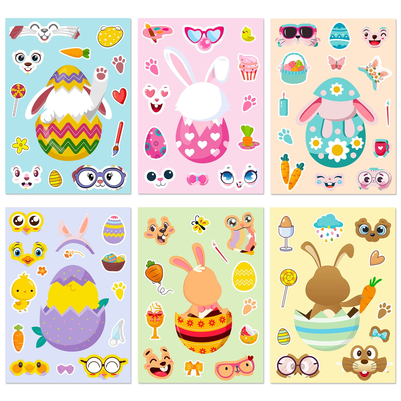 nTRIUQJ Easter Stickers for Kids DIY Crafts Activities and Party ...