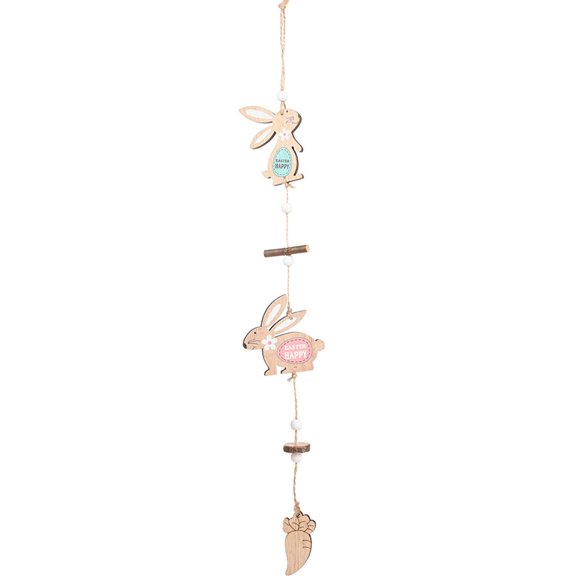 nTRIUQJ Easter Wooden Hanging Pendant Ornament for Festive Home Room and Miniature Giving C