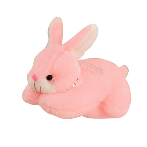 nTRIUQJ Educational Interactive Bunny Toy Soft Stuffed Animal Easter for Kids Learning Pink