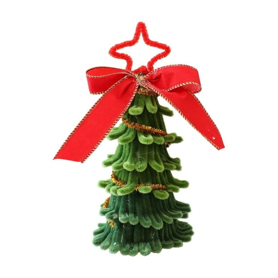 nTRIUQJ Exquisite Detailed Christmas Tree Desktop Ornament Illuminates Every Corner for a Warm Festive Holiday Season Companion B