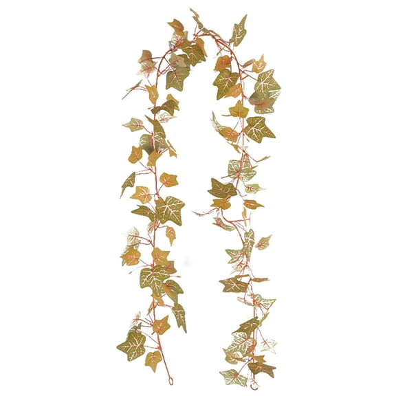 nTRIUQJ Hangs Potato Leaf Rattan Green Ceiling Vines Thanksgiving Decoration for Home Wedding Party Autumn Events D