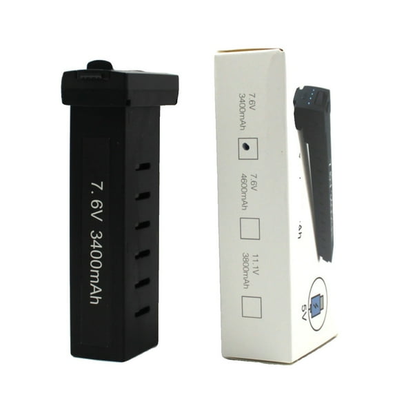 nTRIUQJ High Capacity 76V 3400mAh Lithium Battery for 906 Pro X193 PRO X7 PRO Quadcopter Replacement Parts Black