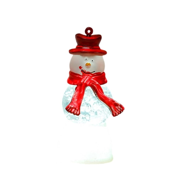 nTRIUQJ Holiday Series 354 Inch LED Snowman Rotating Light Desktop Ornament for Family Festive Decoration with Warm Glow White1
