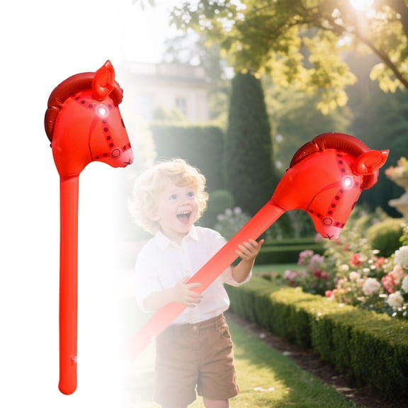 nTRIUQJ Inflatable Gunhorse Western Cowboy Theme Novelty Toy for Halloween Parties and Birthday Decorations A