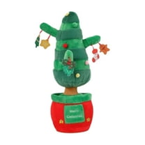 nTRIUQJ Interactive Talking Christmas Tree Toy with Santa and Singing Snowman for Learning Development B