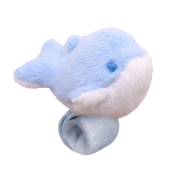 nTRIUQJ Marine Animal Toy Slap Bracelet Wearable Wristband For Kids Party Play Accessory Polar Bears Design Light Purple