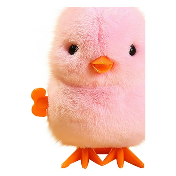 nTRIUQJ Novelty Chicken Stuffed Toy With Moving Action For Kids Party Easter Egg Bonnet Decoration And Pink