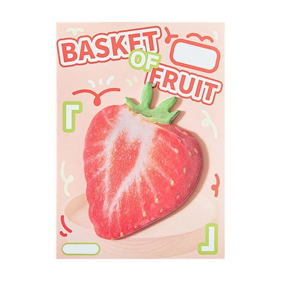 nTRIUQJ Realistic Food Themed Mini Sticky Notes Memo Pad For Journaling Use And Novelty Toy A