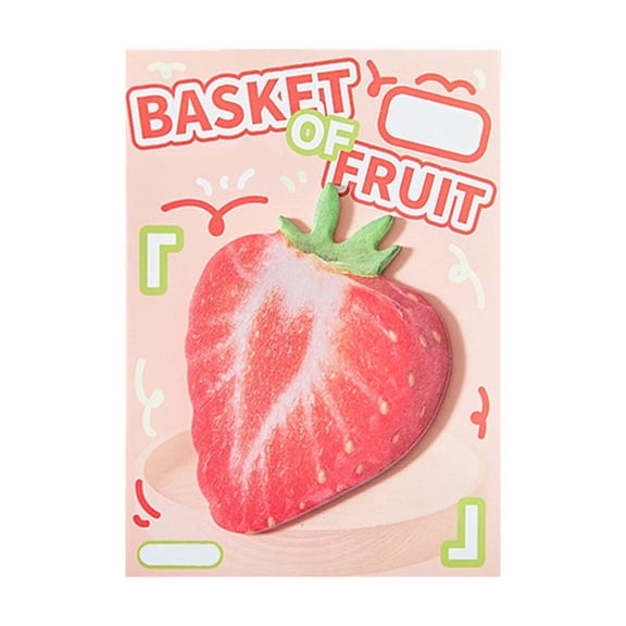 nTRIUQJ Realistic Food Themed Mini Sticky Notes Memo Pad For Journaling Use And Novelty Toy A