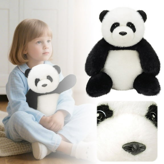 nTRIUQJ Soft Panda Stuffed Animal Toy Cute Huggable Lazy Doll For Kids Adults Comfort White