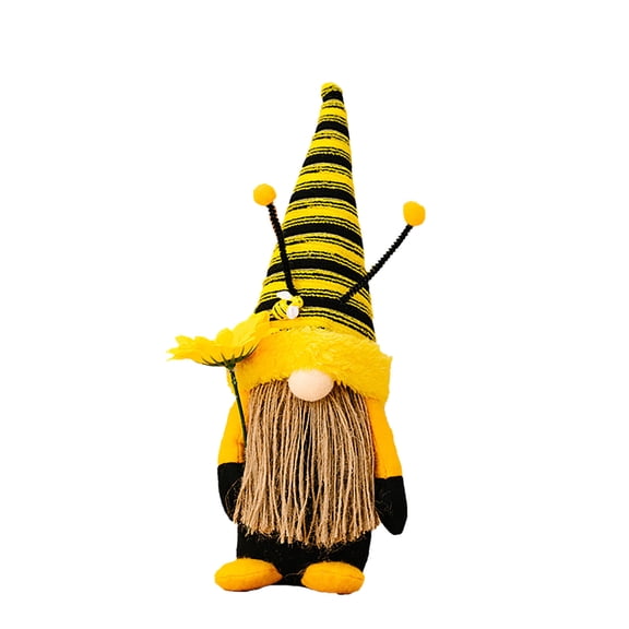 nTRIUQJ Spring Ornament Doll World Day Decoration Gnomish Figurine For Farmhouse Table Shelf Display A