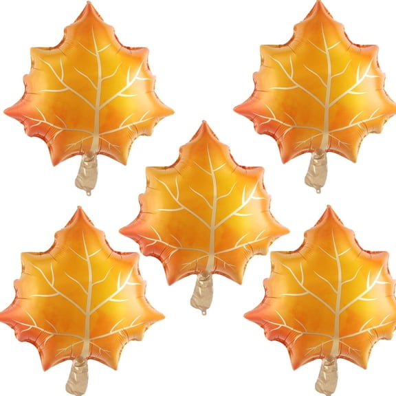nTRIUQJ Thanksgiving Party Decorations 5 Piece Theme Balloon Set for Elegant Fall Festive Celebration Gathering 5PCS A