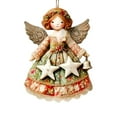 thumbnail image 1 of nTRIUQJ Vintage Angel Ornaments for Christmas Tree Decoration, Hanging Angel Figurines for Home, Office, Party and Gift Giving B, 1 of 4
