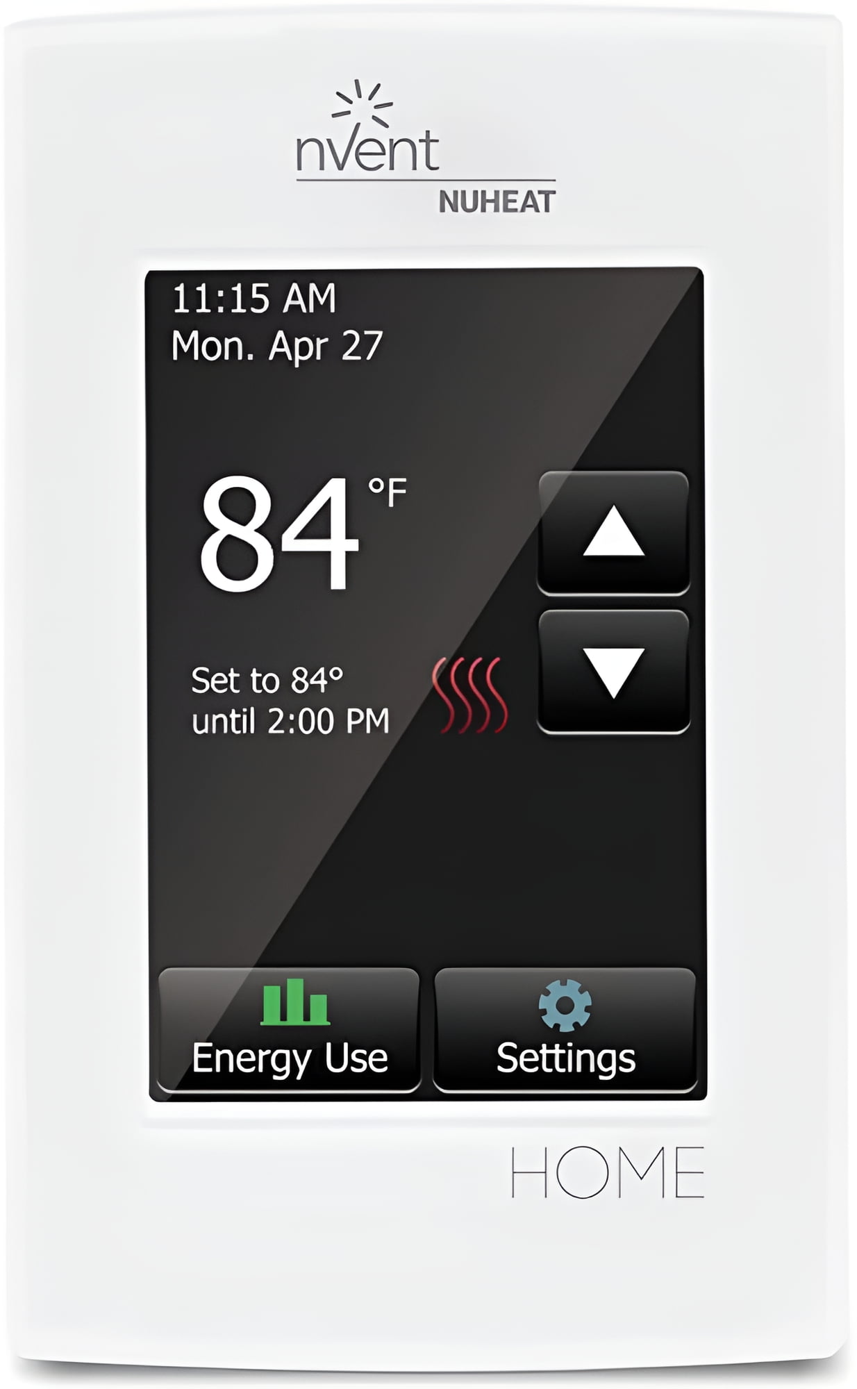 White Programmable Dual-Voltage Touchscreen Thermostat