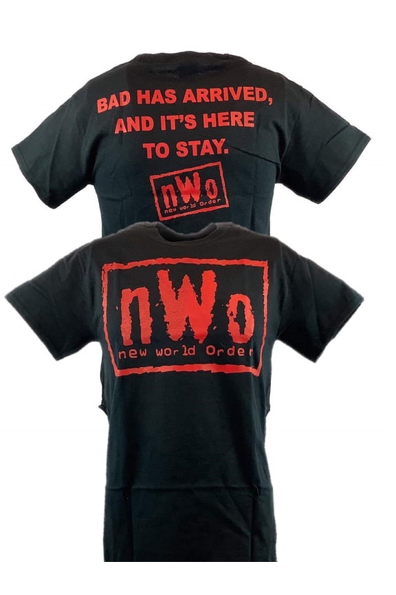 nWo Bad Has Arrived New World Order Red Logo Mens T-shirt XL