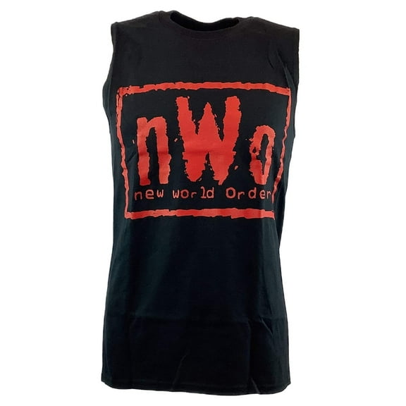 nWo New World Order Red Logo Muscle Sleeveless T-shirt New L