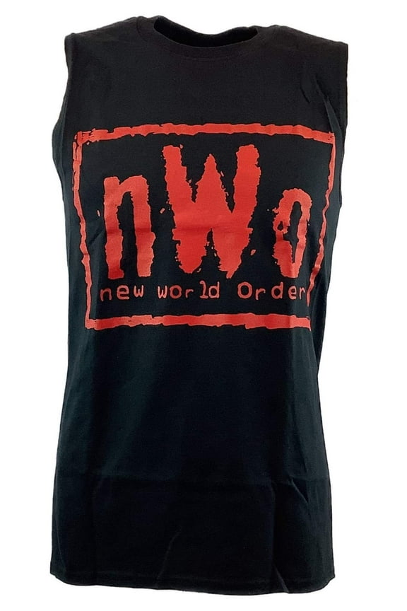 nWo New World Order Red Logo Muscle Sleeveless T-shirt New L