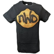 nWo New World Order Spray Paint Title Belt Black T-shirt