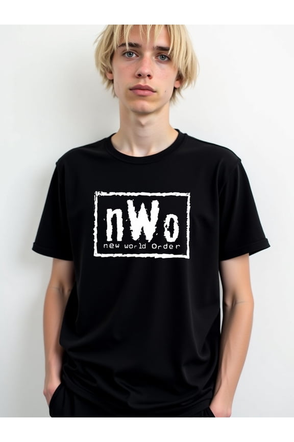 nWo New World Order Tee Mens t shirts black graphic funny Spring and summer outdoor loungewear Hip-hop street style Basic Unisex Shirt Cotton tshirts