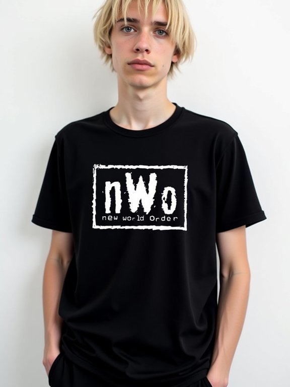 nWo New World Order Tee Mens t shirts black graphic funny Spring and summer outdoor loungewear Hip-hop street style Basic Unisex Shirt Cotton tshirts