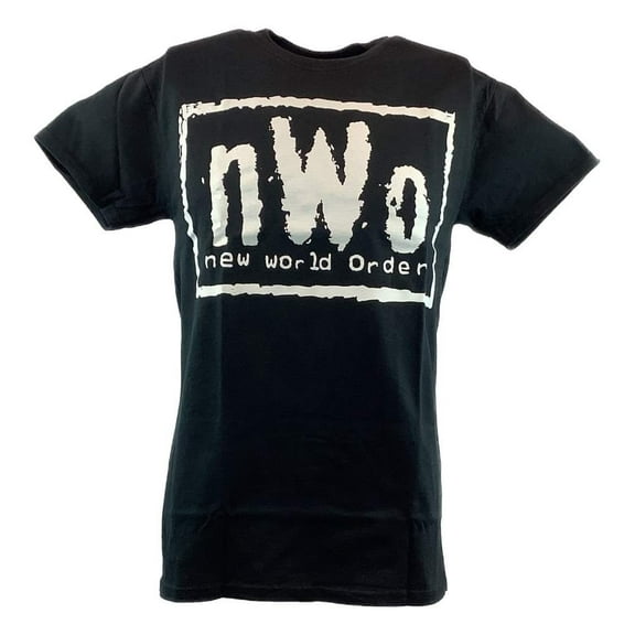 nWo New World Order White Logo Boys Kids Black T-shirt