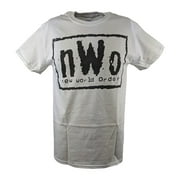 nWo New World Order White WCW T-shirt with Black Logo Mens XL