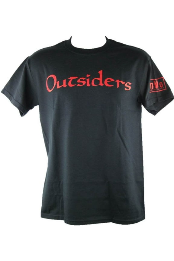 nWo Outsiders Red Logo Kevin Nash Scott Hall WCW Mens T-shirt XL