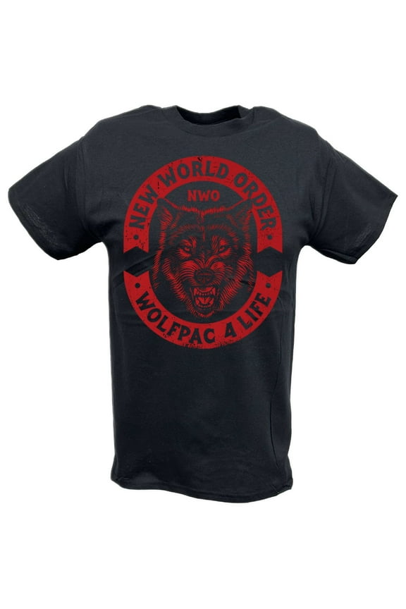 nWo Wolfpac 4 Life Red Logo New World Order T-shirt