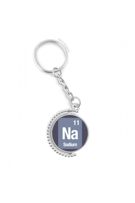 na sodium checal element science rotatable keyholder disc accessories chain clip