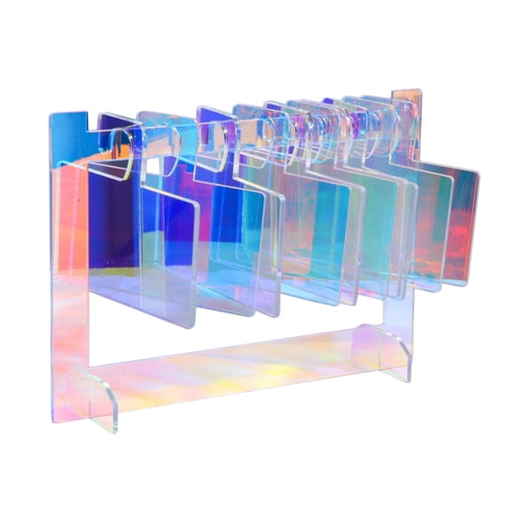 nail colour Display Shelf with 10 Nail hanging boards Hanger Shelves Tool Storage Rack Acrylic Practice Sample Stand DIY Holder for Beginners B