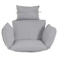 thumbnail image 1 of naioewe Swing Chair Cushion, Hanging Basket Seat Cushion Pillow, Soft Hanging Egg Chair Back Cushions Pads for Outdoor Grey, 1 of 2