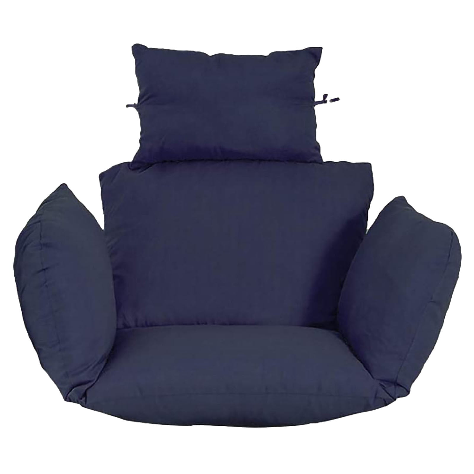 naioewe Swing Chair Cushion, Hanging Basket Seat Cushion Pillow, Soft Hanging Egg Chair Back Cushions Pads for Outdoor Navy