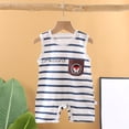 thumbnail image 1 of naisibaby Baby Boys Girls Newborn Bodysuit Printed Cotton Sleeveless Bodysuits Blue Size 66, 1 of 3