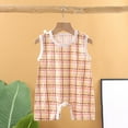 thumbnail image 1 of naisibaby Baby Boys Girls Newborn Bodysuit Printed Cotton Sleeveless Bodysuits Red Size 66, 1 of 3