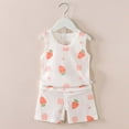 thumbnail image 1 of naisibaby Baby Boys Girls Summer Thin Printed Set, Kids Sleeveless Top Shorts Cotton Outfits White 80, 1 of 3