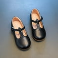 thumbnail image 1 of naisibaby Baby Girls Soft-soled Anti-collision Soft-soled Shoes, Kids Leather Princess Shoes Black 2 T, 1 of 8