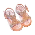 thumbnail image 1 of naisibaby Childrens Girls Pearl Rhinestone Lady Roman Sandals, Kids Fashion Princess Sandals Shoes Pink 9T, 1 of 3