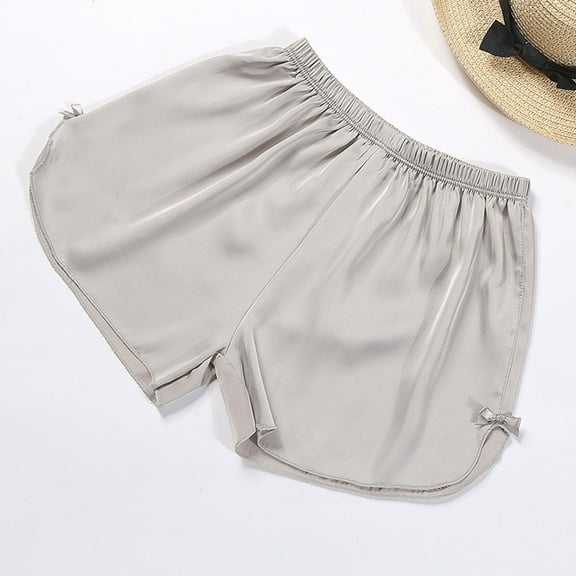 naisibaby Girls Summer Thin Underwear Shorts, Solid Color Safe Leggings Chiffon Shorts Gray 4T