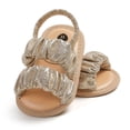 thumbnail image 1 of naisibaby Summer Toddler Baby Girls Soft Bottom Casual Sandals, Kid Girls Cute Princess Shoes Gold 3 Months, 1 of 5