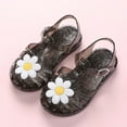 thumbnail image 1 of naisibaby Summer Toddler Girls Cute Fruit Jelly Colors Shoes, Kids Hollow Out Non-slip Soft Sole Beach Roman Sandals Black 2T, 1 of 1