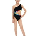 thumbnail image 1 of naisibaby Summer Toddler Girls Fashion Swimsuit Set, Kids High Waist One-piece Bikini Set Black 5-6 T, 1 of 9