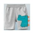 thumbnail image 1 of naisibaby Toddler Baby Boys Summer Printed Shorts, Cotton Daily Casual Pants Gray 3T, 1 of 6