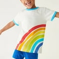 thumbnail image 1 of naisibaby Toddler Boys Crewneck Short Sleeve, Summer Printed Kids Tops Cotton Daily Casual Tees White 2T, 1 of 6