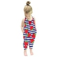 thumbnail image 1 of naisibaby Toddler Kids Girls Summer Cute Sleeveless Romper, Baby Flower Printed Suspenders Jumpsuit Blue 4T, 1 of 9
