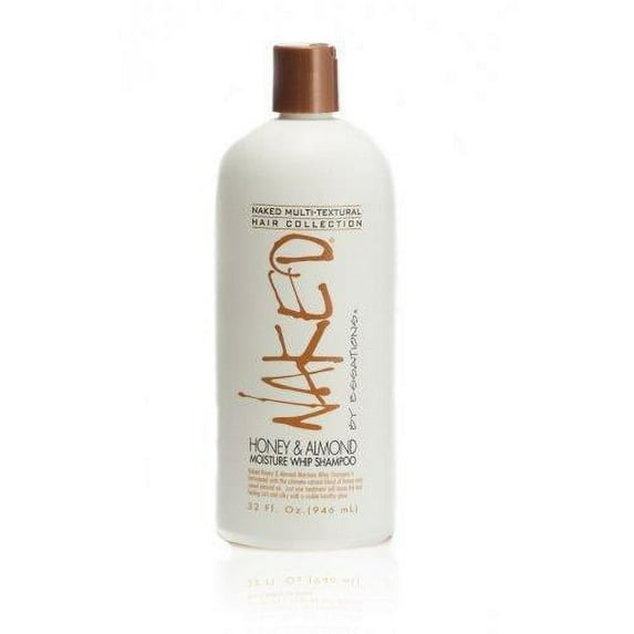 naked by essations honey & almond moisture whip shampoo 32oz