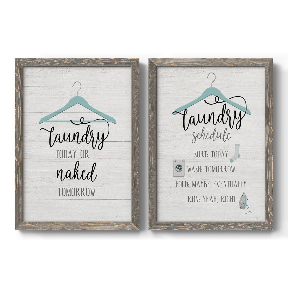 Naked Tomorrow - Premium Framed Canvas 2 Piece Set - Ready to Hang